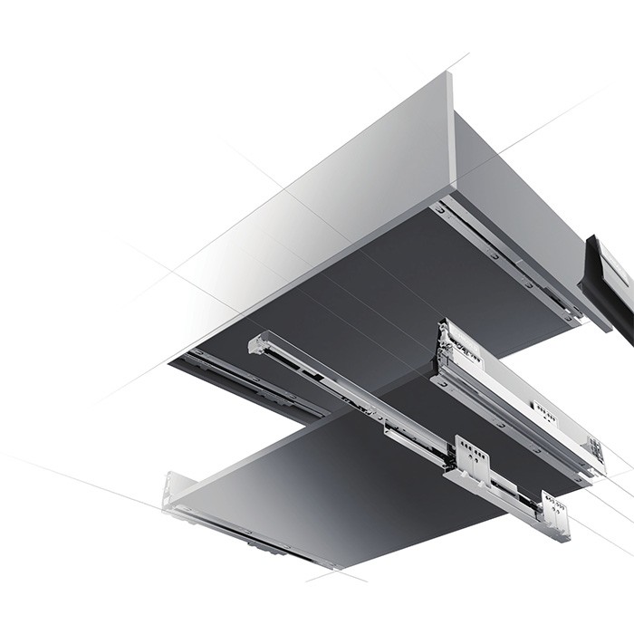 811067/ Full-extension soft-close slide