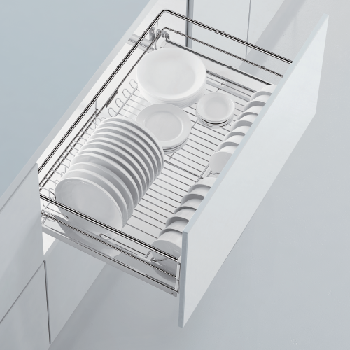 303501/ Panier coulissant en acier inoxydable - Style diamant