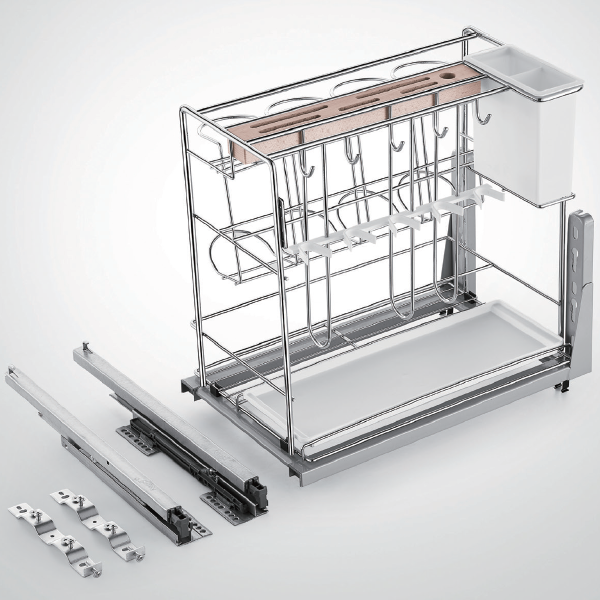 306021 / Cesta de alambre para condimentos de cierre suave - Estilo de moda