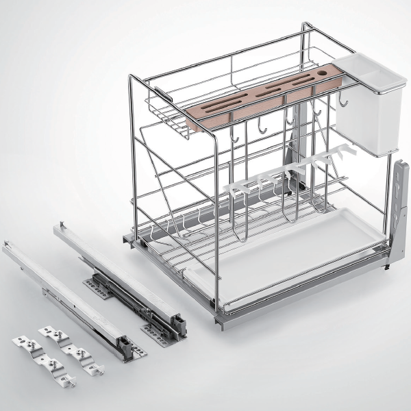 306021 / Cesta de alambre para condimentos de cierre suave - Estilo de moda