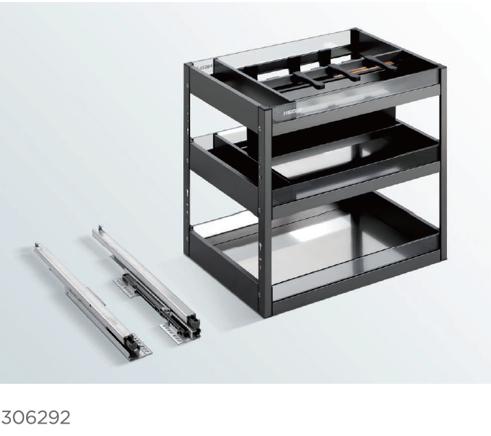 306291/Panier coulissant pour assaisonnement en aluminium - Style de cisaille 3.0