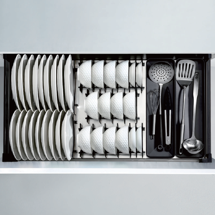 303551/Aluminum Pull Out Dish Drawer Basket - Shearer Style 3.0