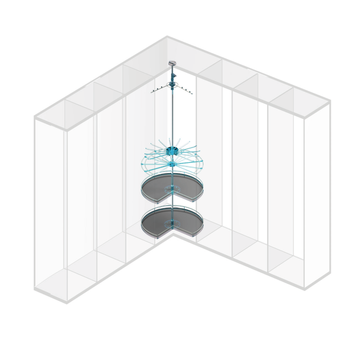 703551 Support d'angle 3 en 1