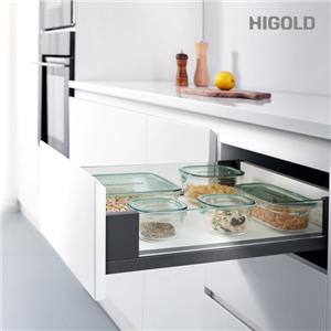 816127 SLENDER Double crystal wall drawer system