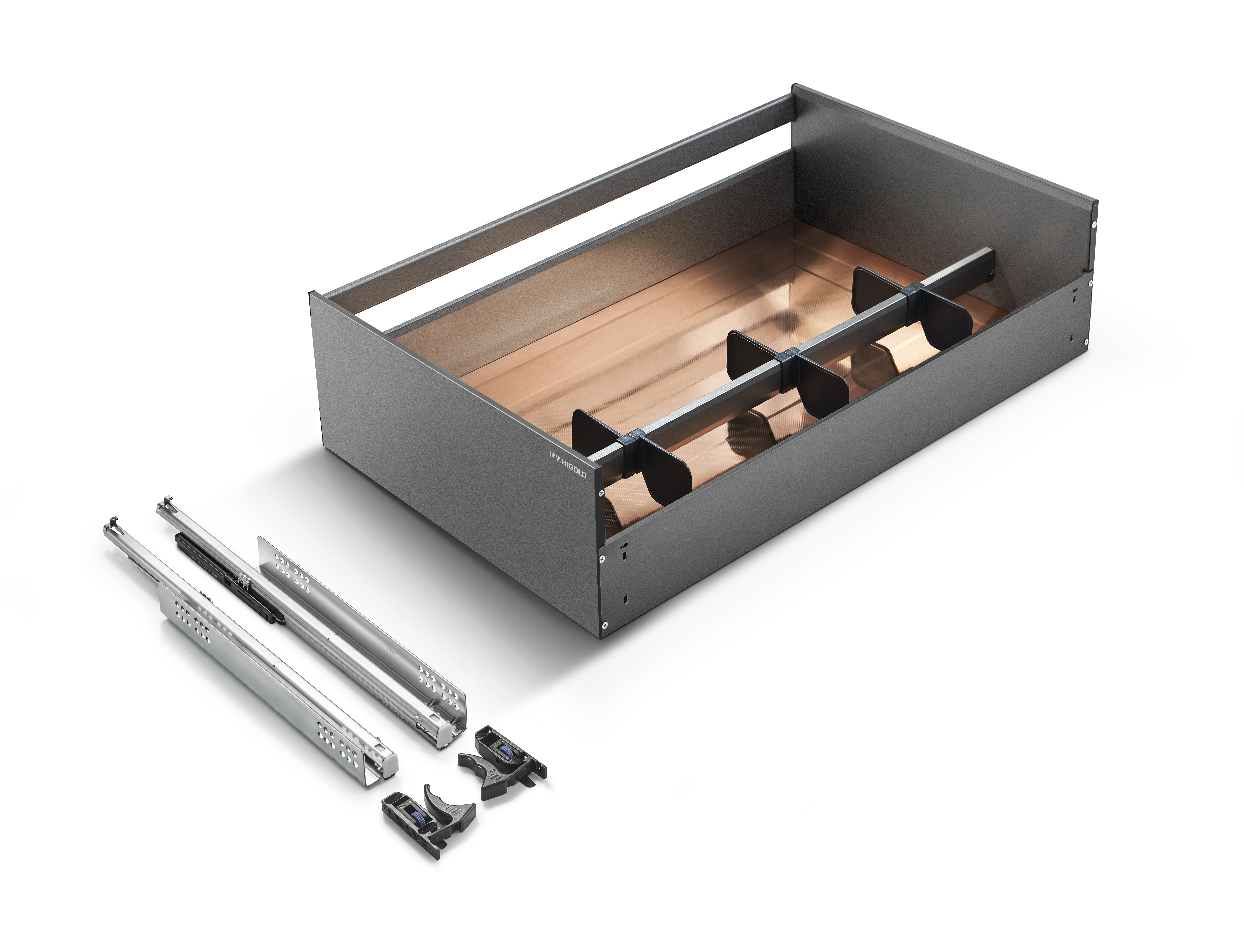 303595-Cesta extraíble de aluminio de tres lados - Shearer Style 4.0