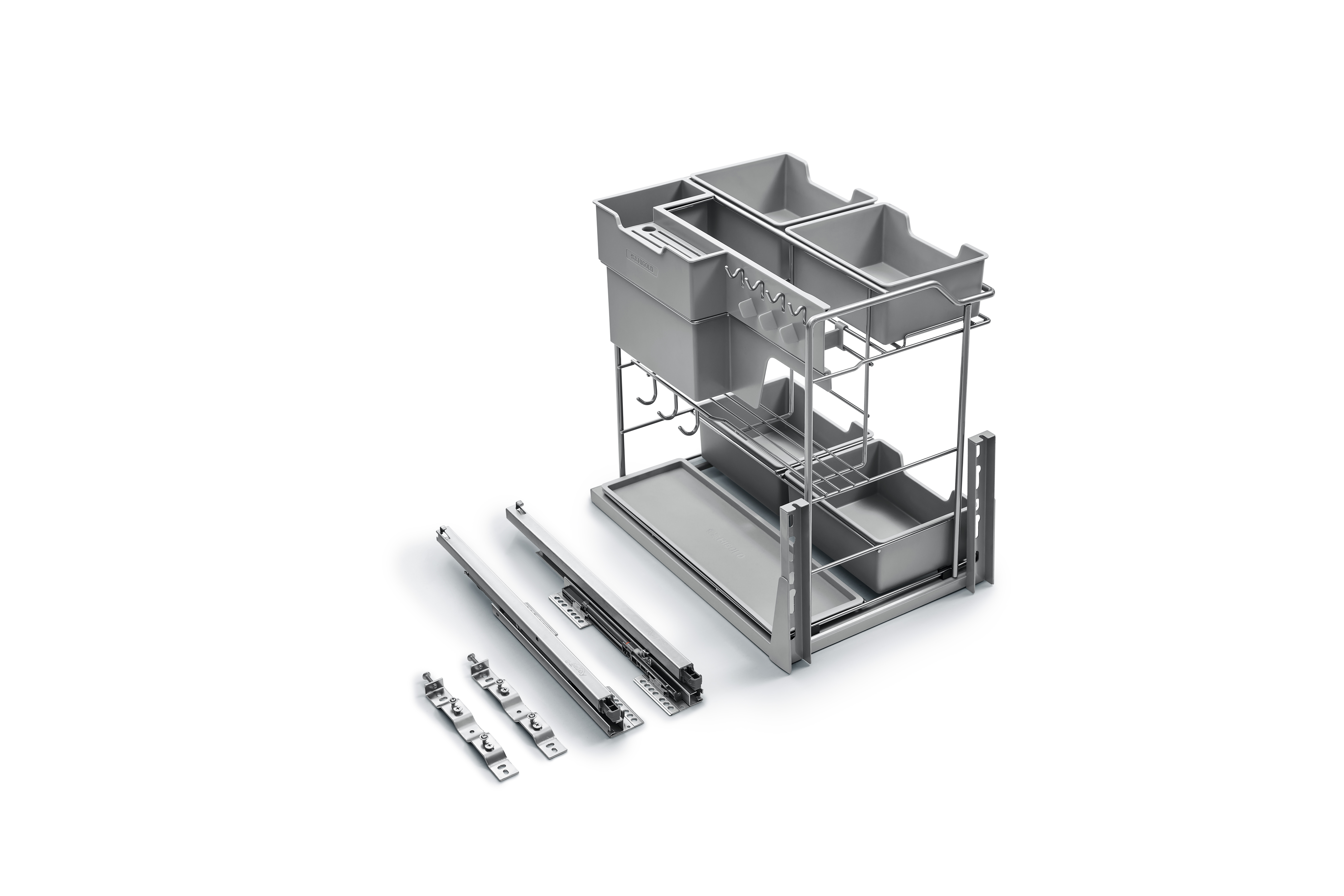 306091S- Round Wire Seasoning Pull Out Basket -MARTIN 2.0