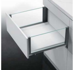 814065-Узкий стеклянный ящик с плавным закрыванием (167 мм)-G СЕРИЯ