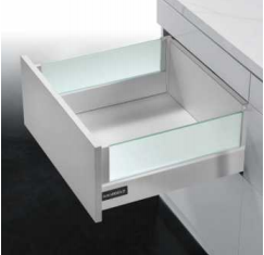 814045-Frosted glass soft close drawer(white)-G SERIES
