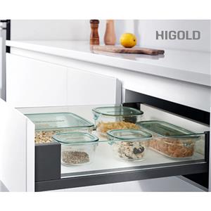 816127 SLENDER Double crystal wall drawer system
