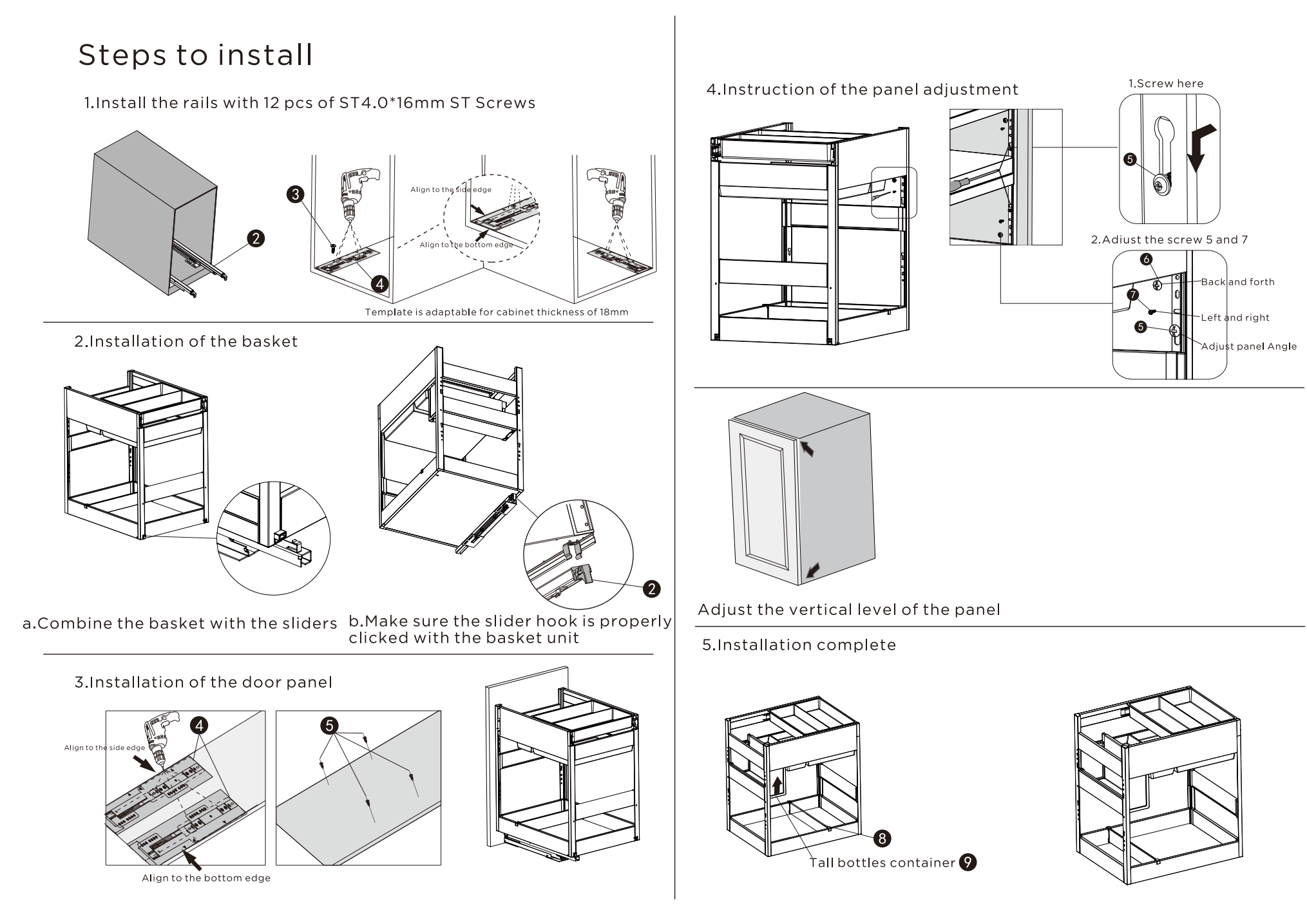 306271-Cesta extraíble de aluminio para condimentos - Estilo Shearer 4.0