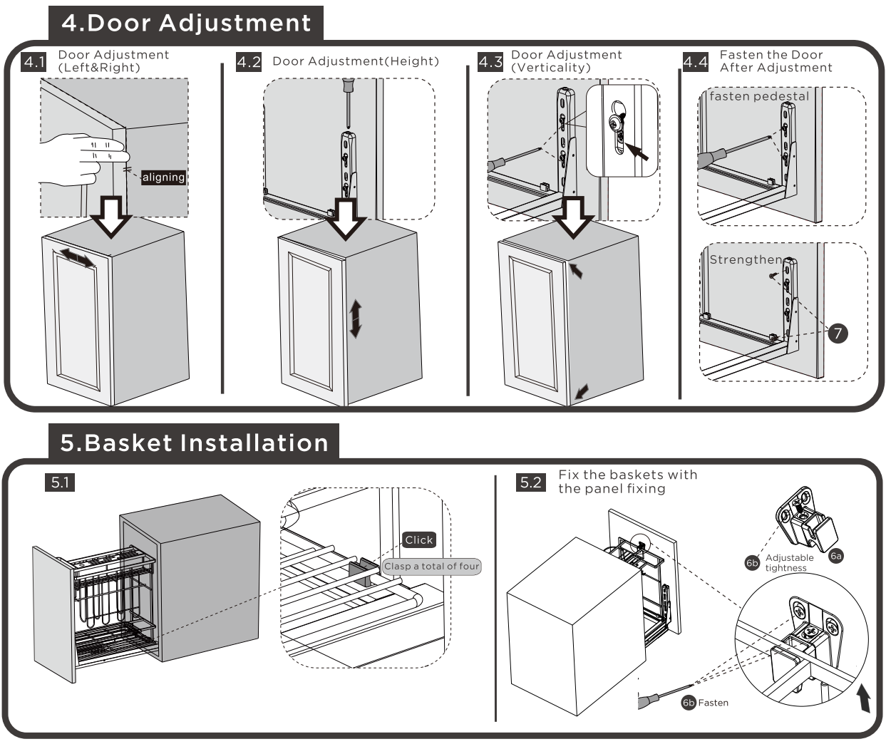306034/ S.S. Seasoning Pull Out Basket - Diamond Style
