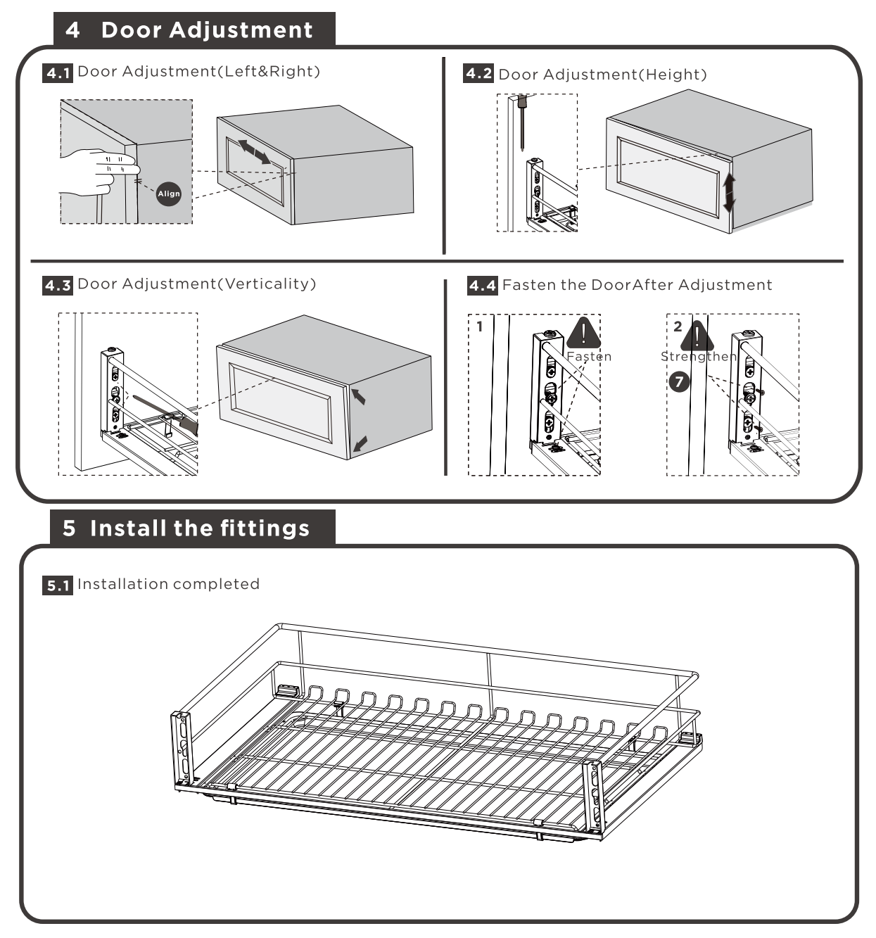 303695S - Panier coulissant rond à trois côtés en fil métallique - PLATINUM 2.0