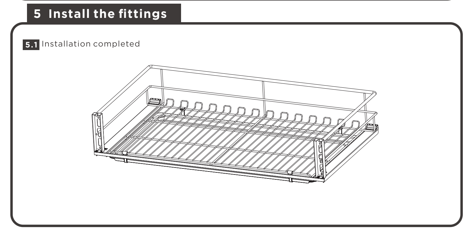303695S - Panier coulissant à trois côtés - Starlink 2.0