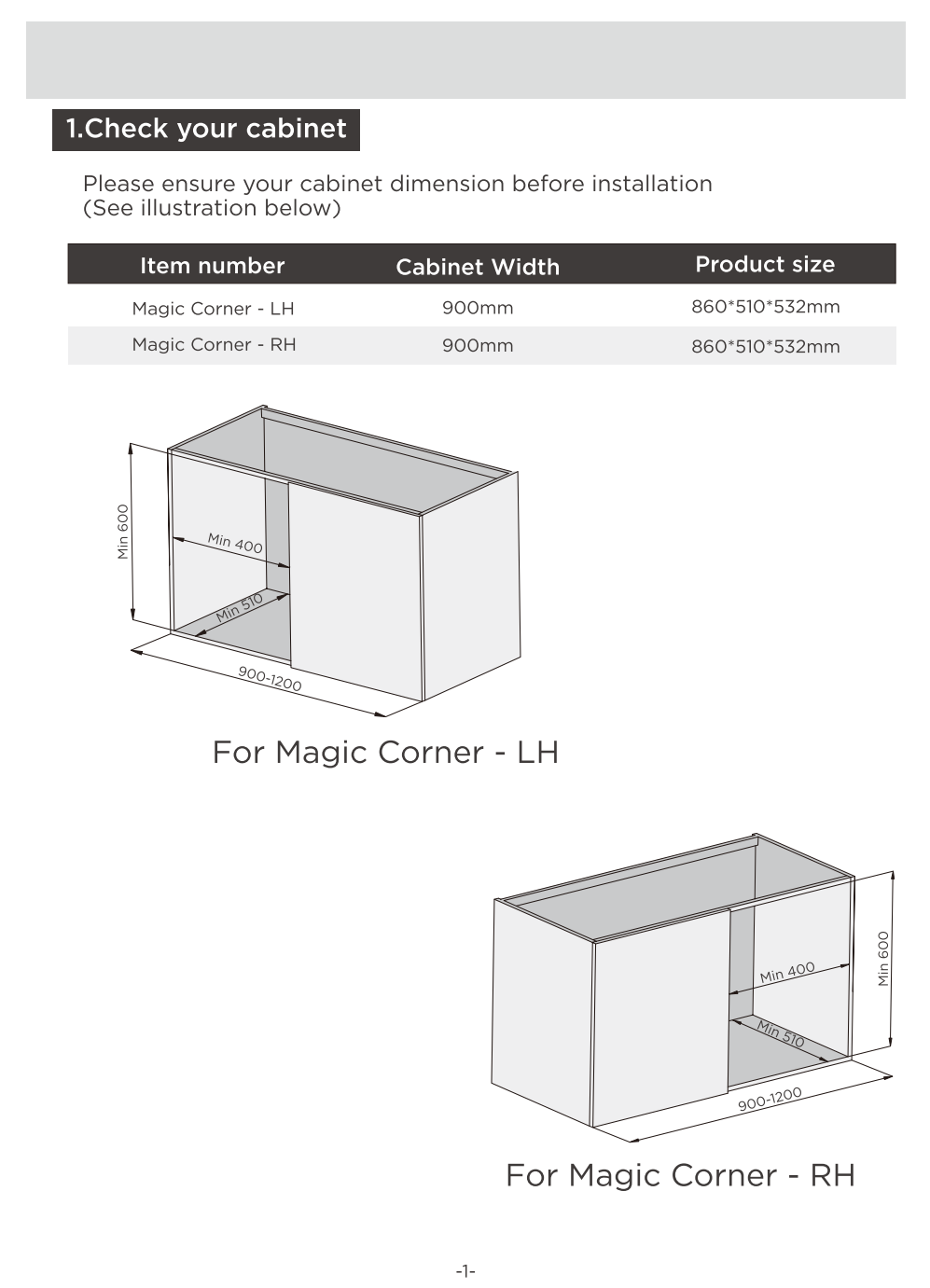 magic corner cabinet