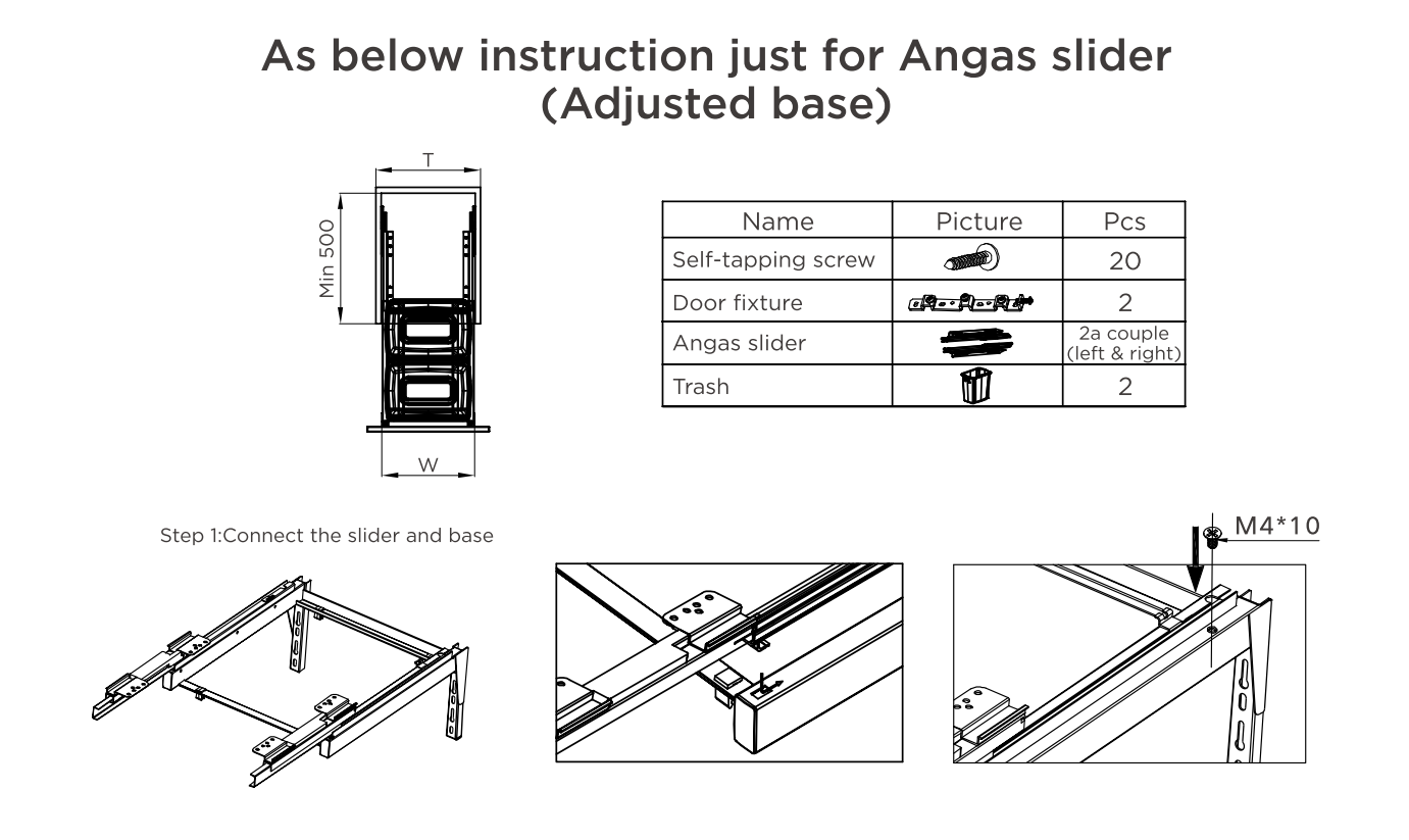 307012/ Pull Out Wastebin
