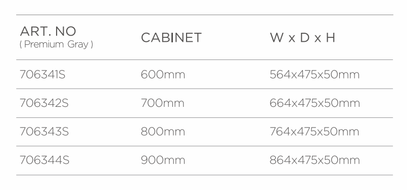 accessories storage box-premium grey