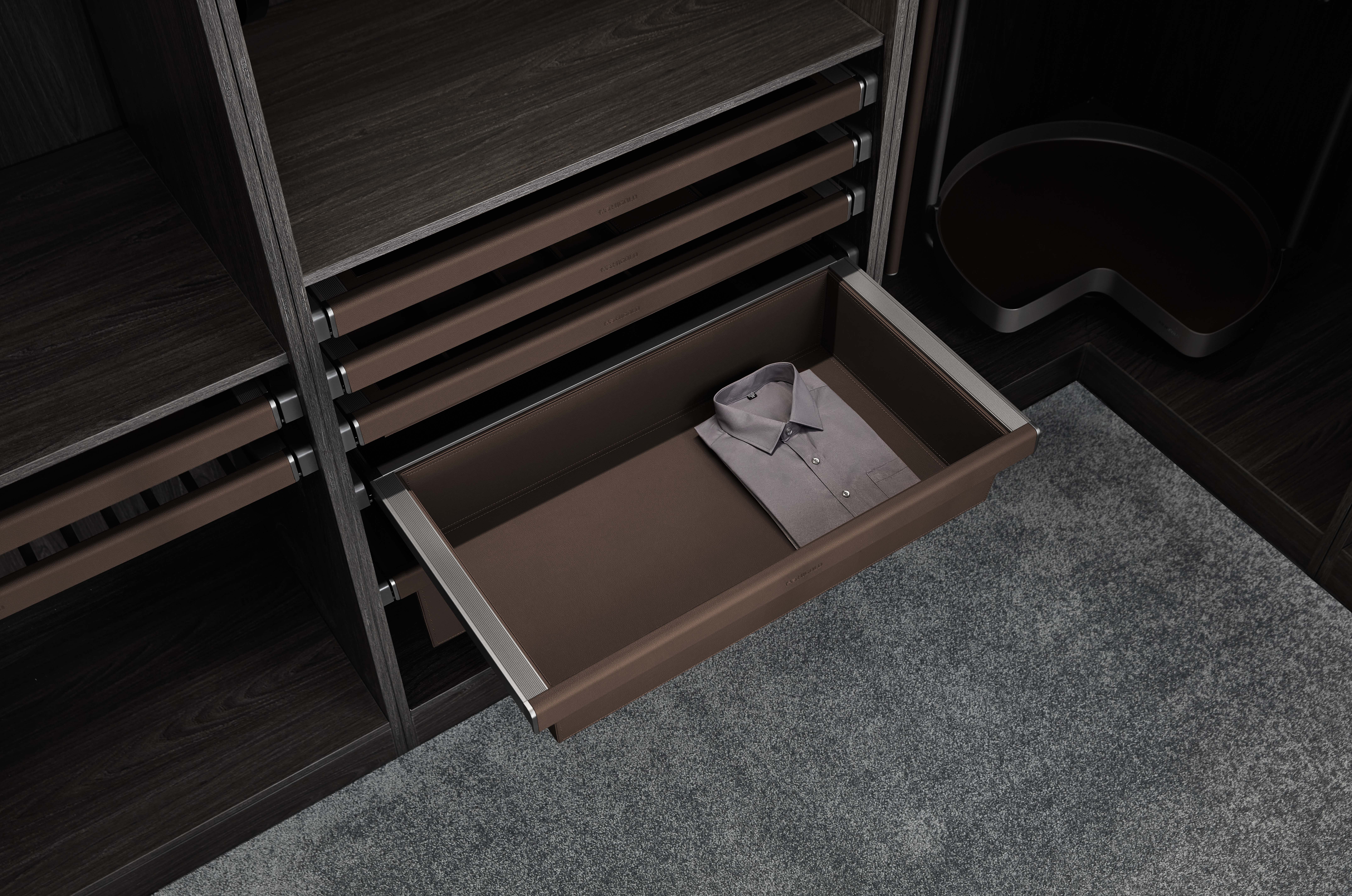 سبد چرمی کم‌عمق سری 706331S-B2.0 - 600 میلی‌متر