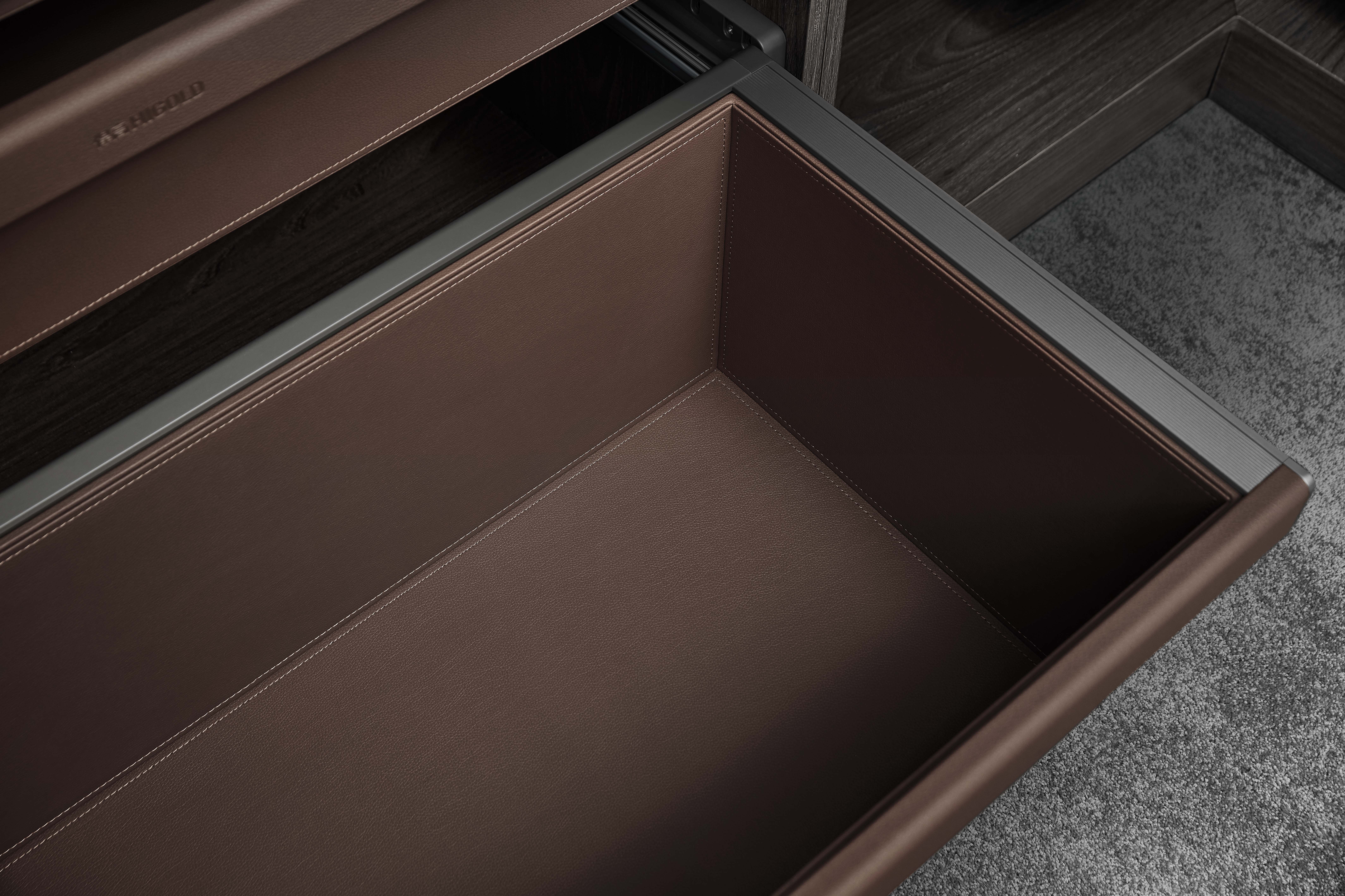 706351S-B2.0シリーズ 深型レザーバスケット 600mm