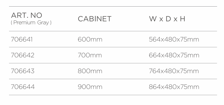 accessories storage box-premium grey