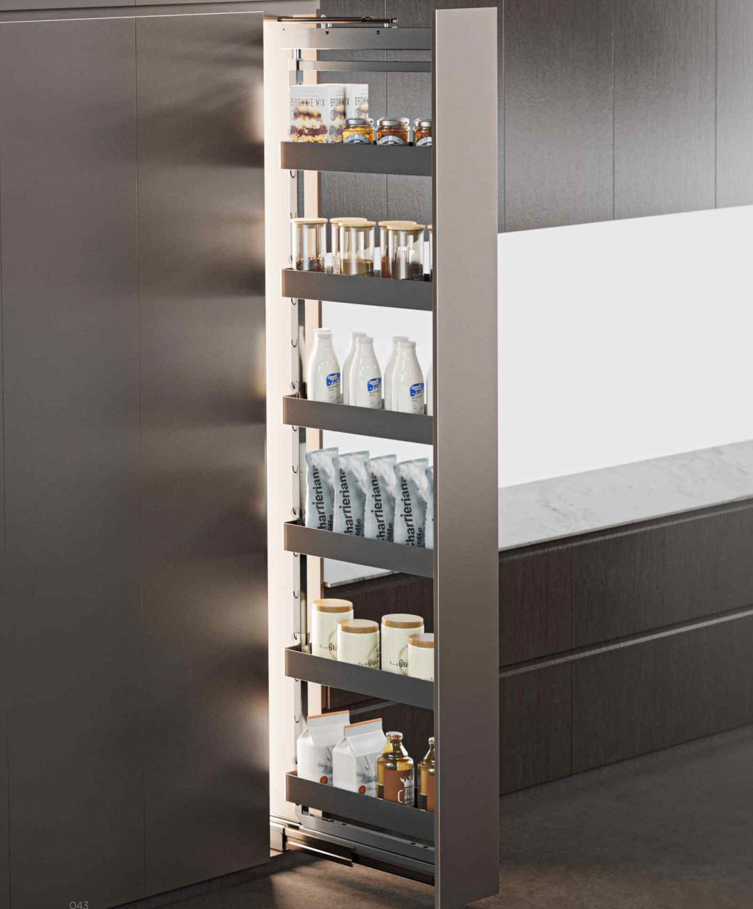 201191/Узкие высокие кладовые — стиль Ширер