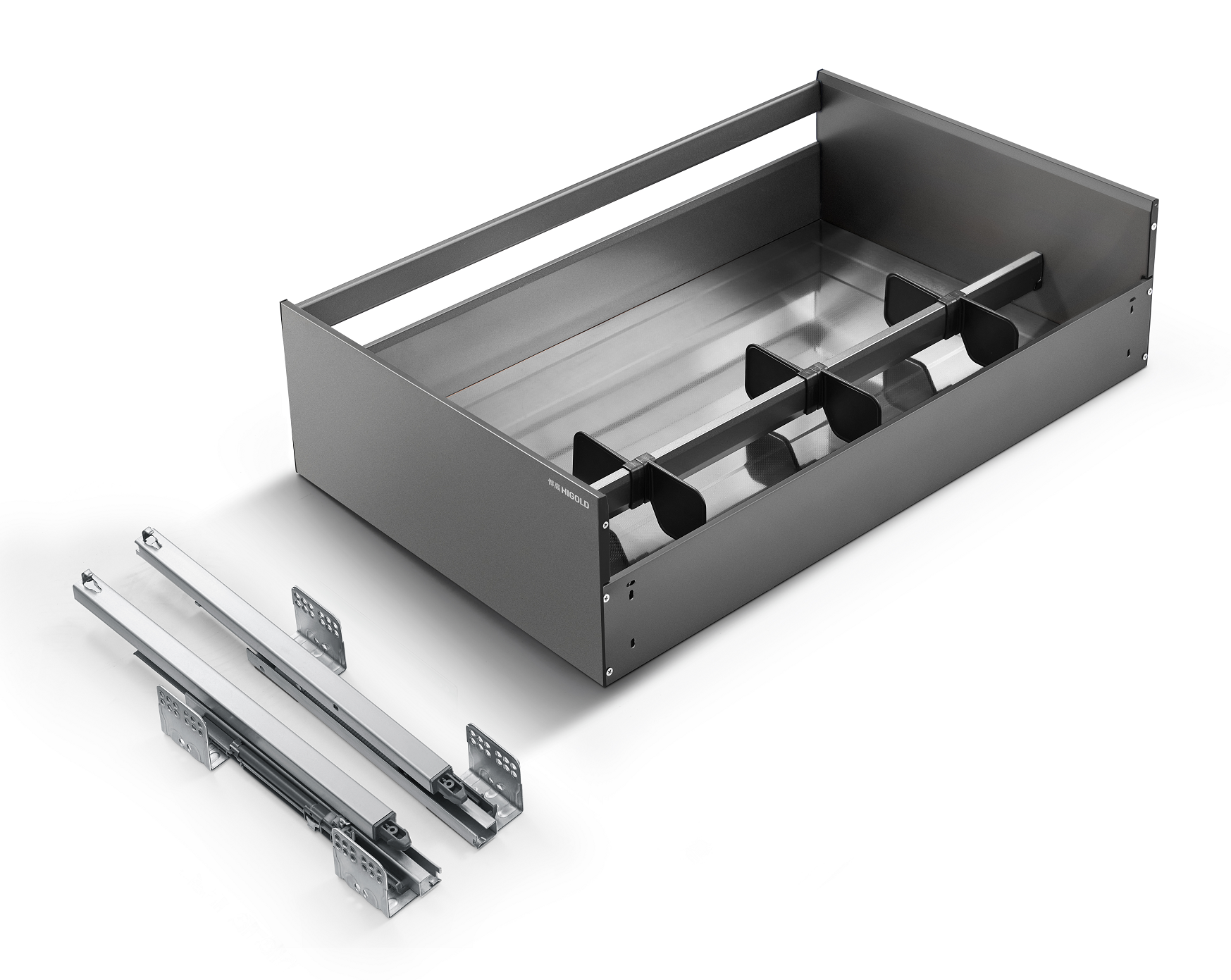 303595-Алюминиевая трехсторонняя выдвижная корзина — комбайн типа 4.0