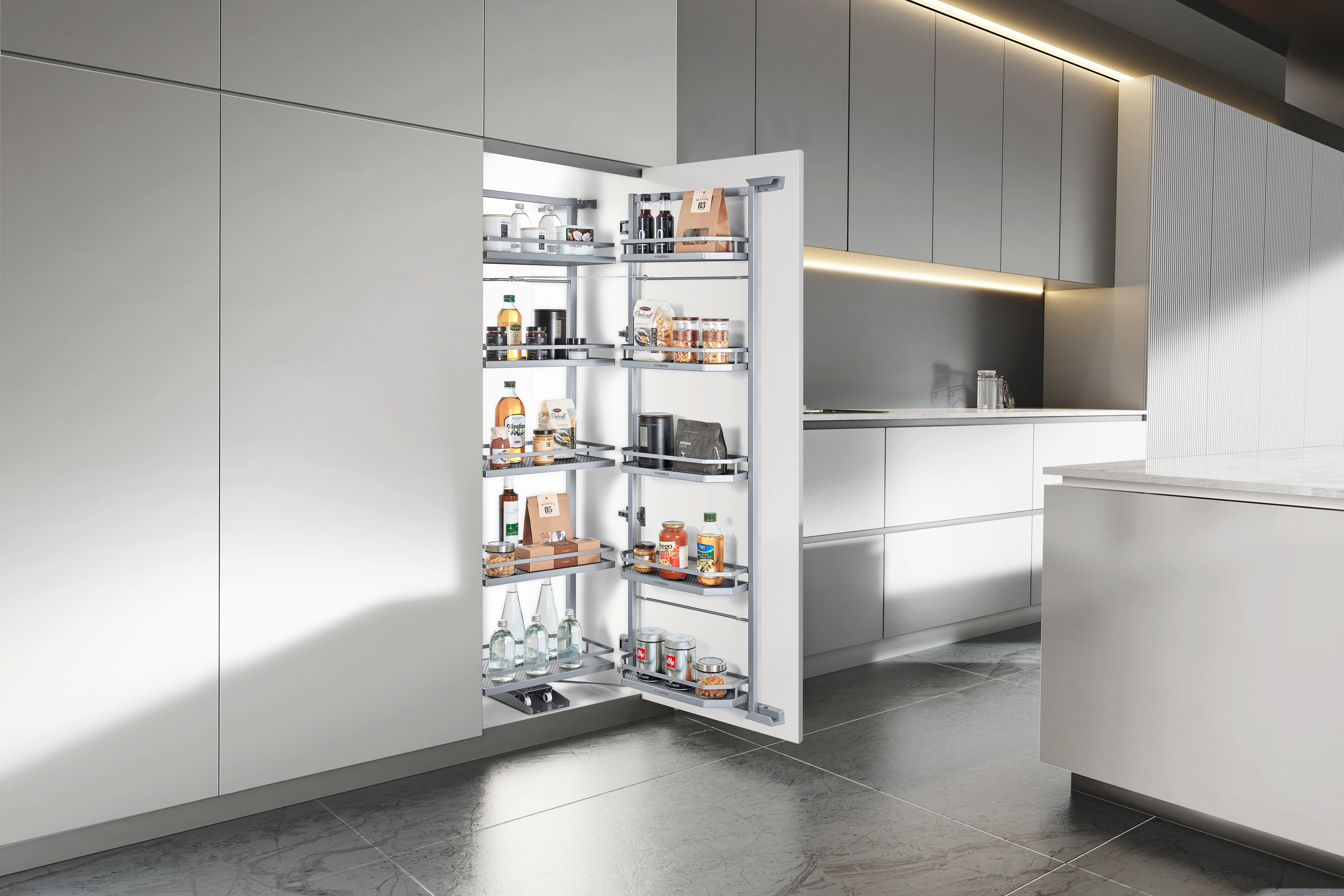 202266 - Platinum Series Swivel Pull Out Pantry