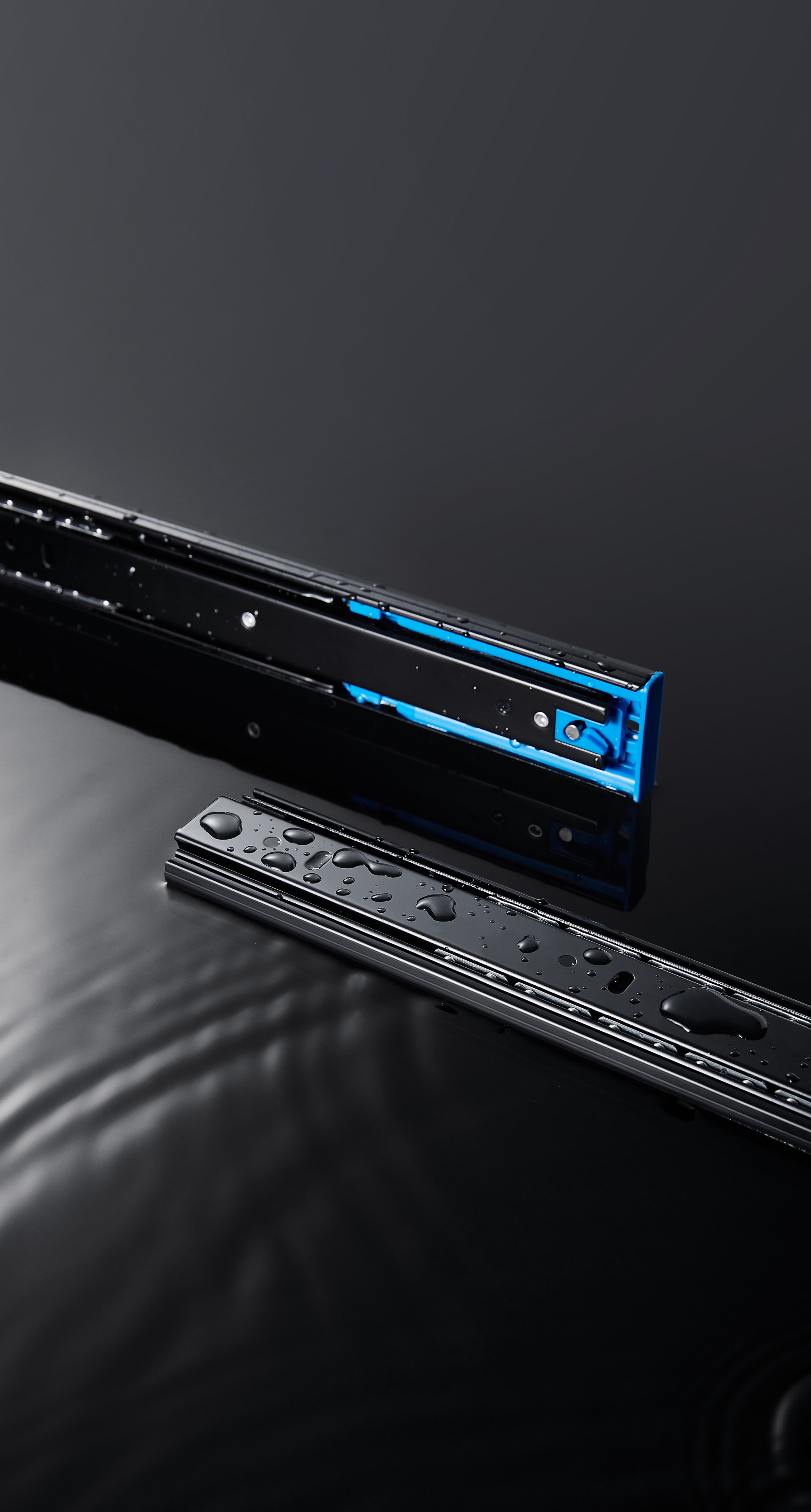 Coulisse à roulement à billes à extension complète et fermeture en douceur série 4.03.01.819-N