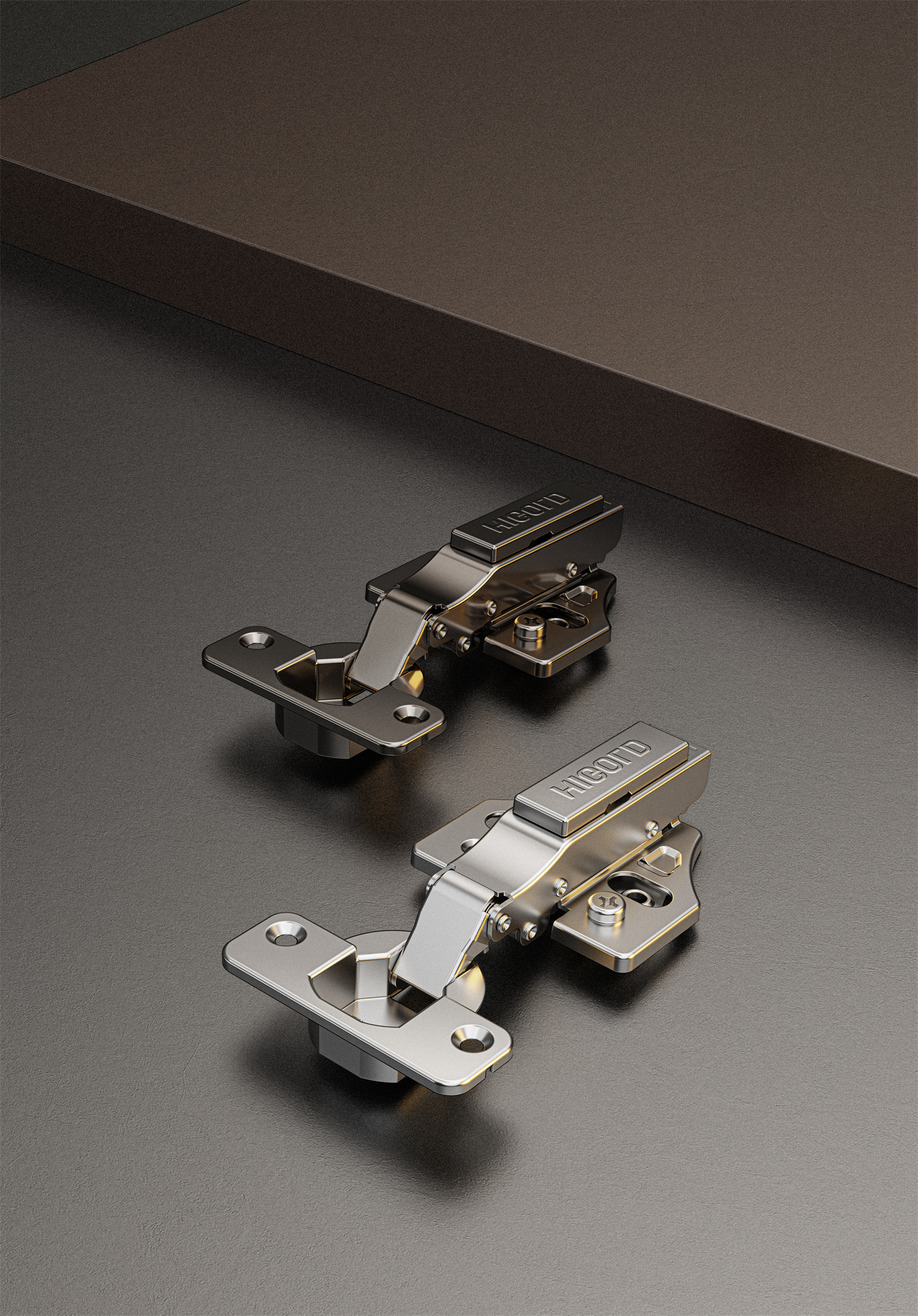 813034W - G Series Two-Way Clip on Soft-close Hinge with 3D cam Adjustable Mounting Plate