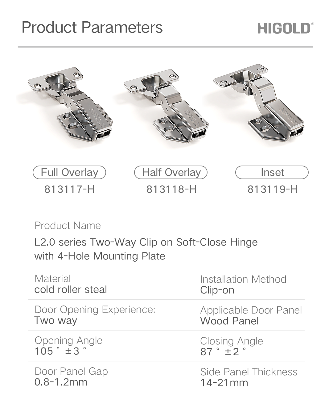 Soft-Close Hinge Soft-Close Hinge