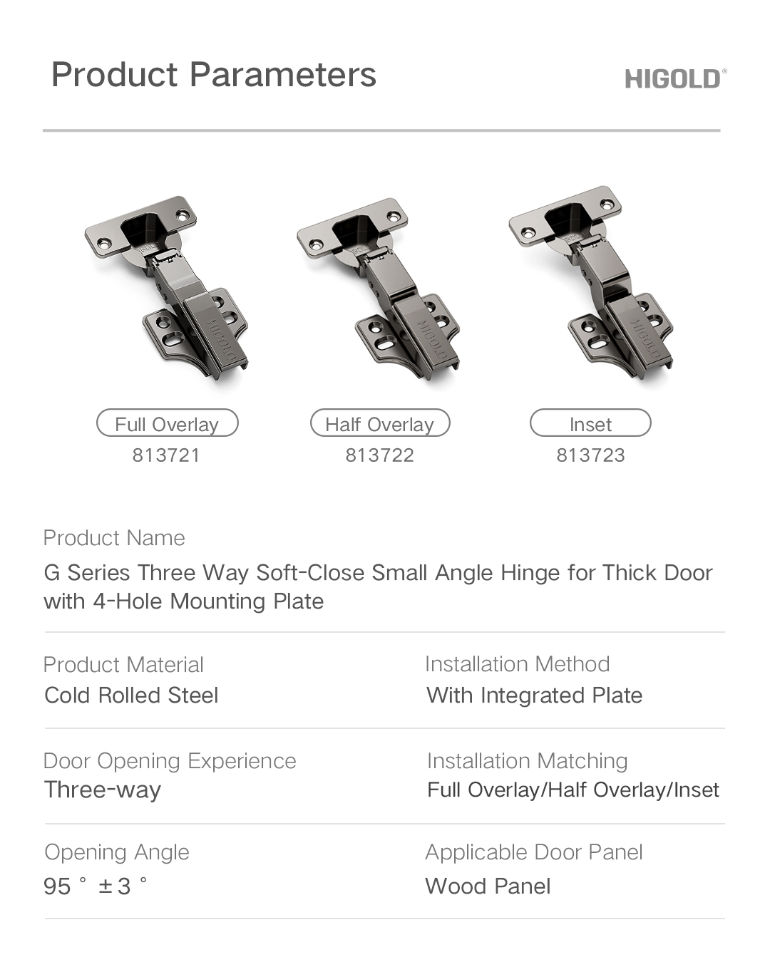 Small Angle Soft-Close Hinge Small Angle Soft-Close Hinge