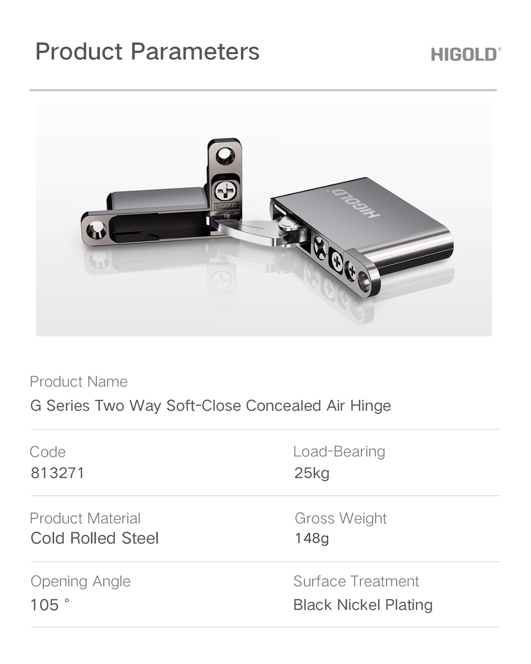 Soft-Close Concealed Air Hinge Soft-Close Concealed Air Hinge