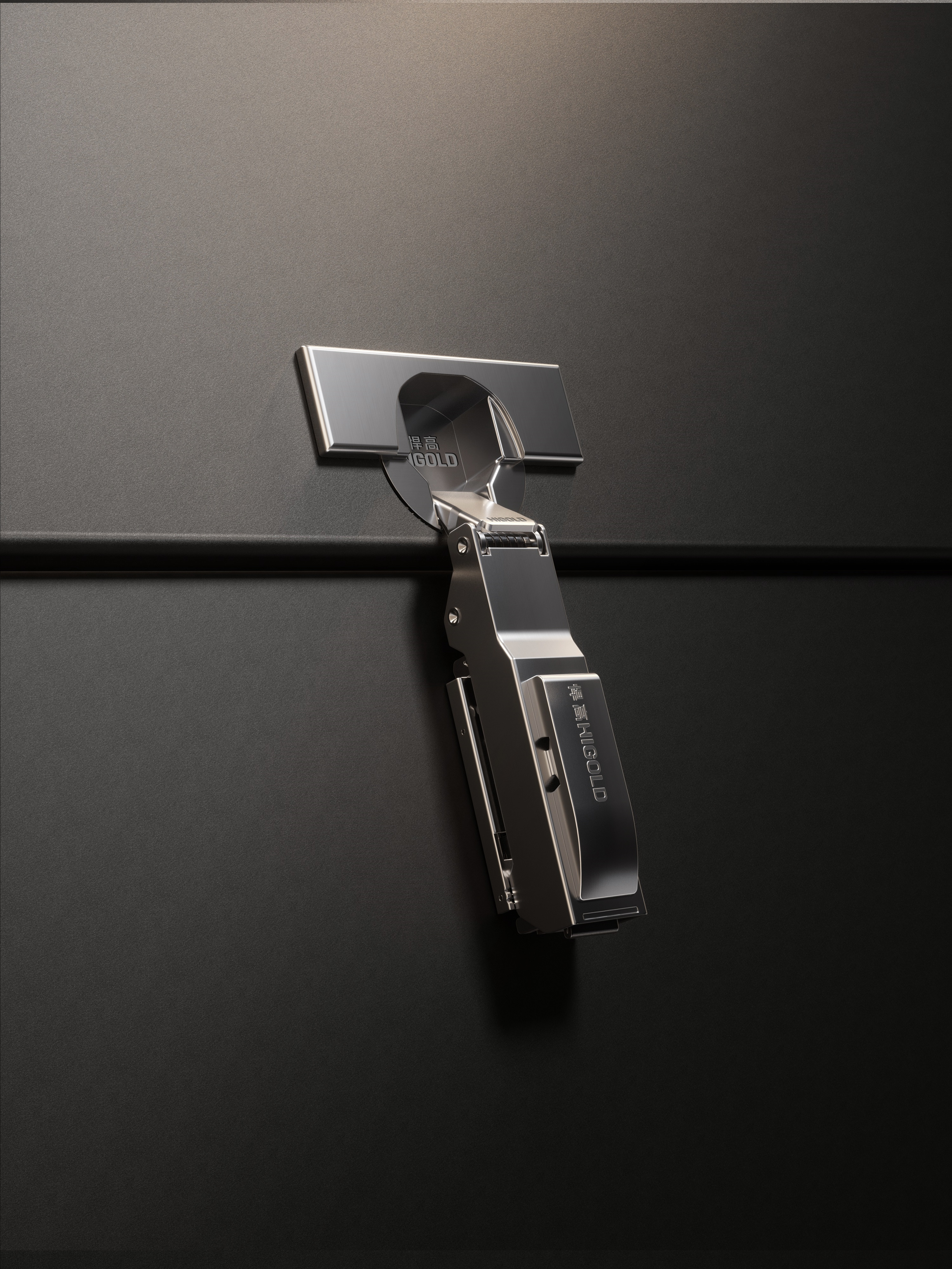 813744 - Трехсторонняя угловая петля серии HT для толстых дверей с плавным закрыванием.