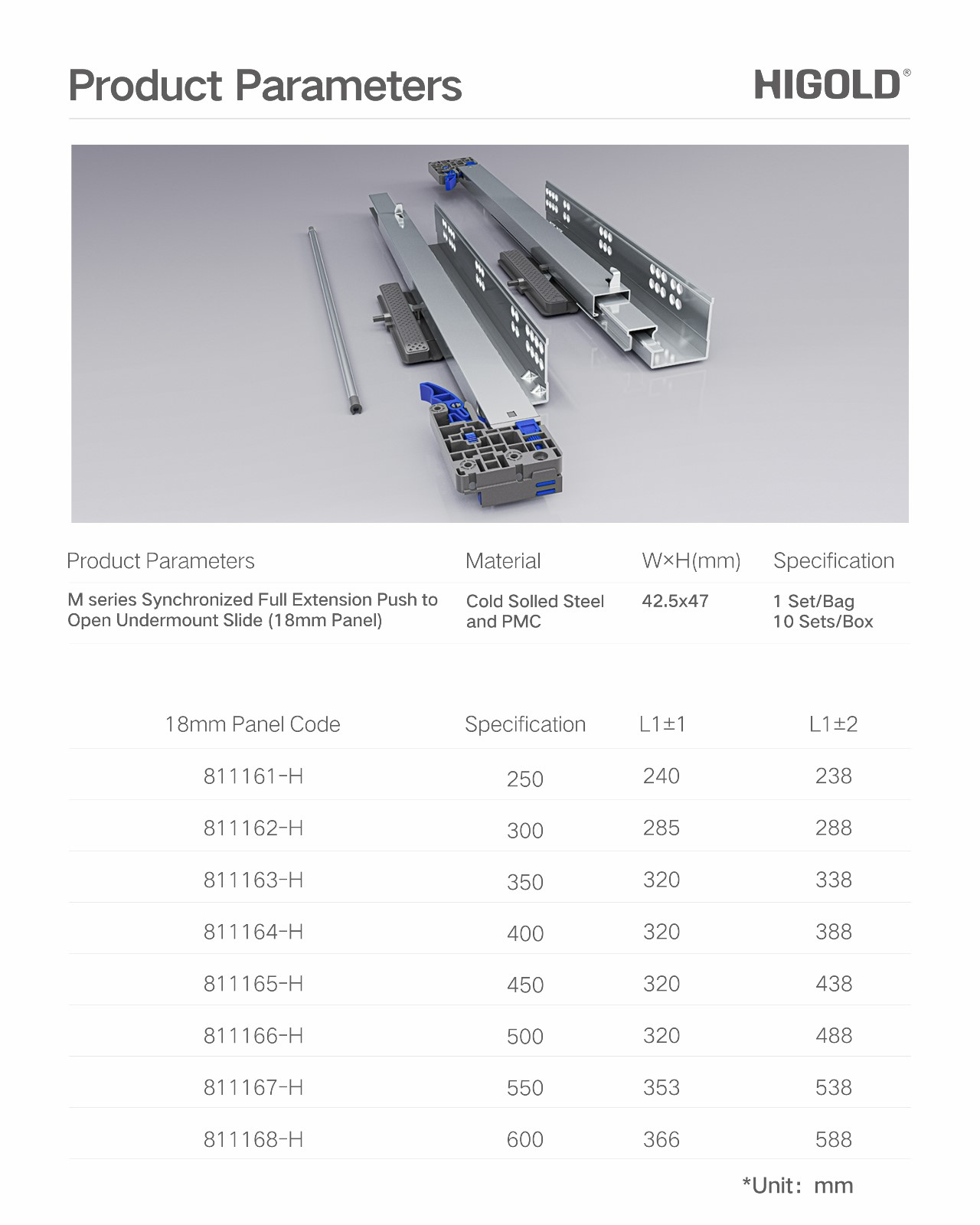 Push to Open Undermount Slide Push to Open Undermount Slide