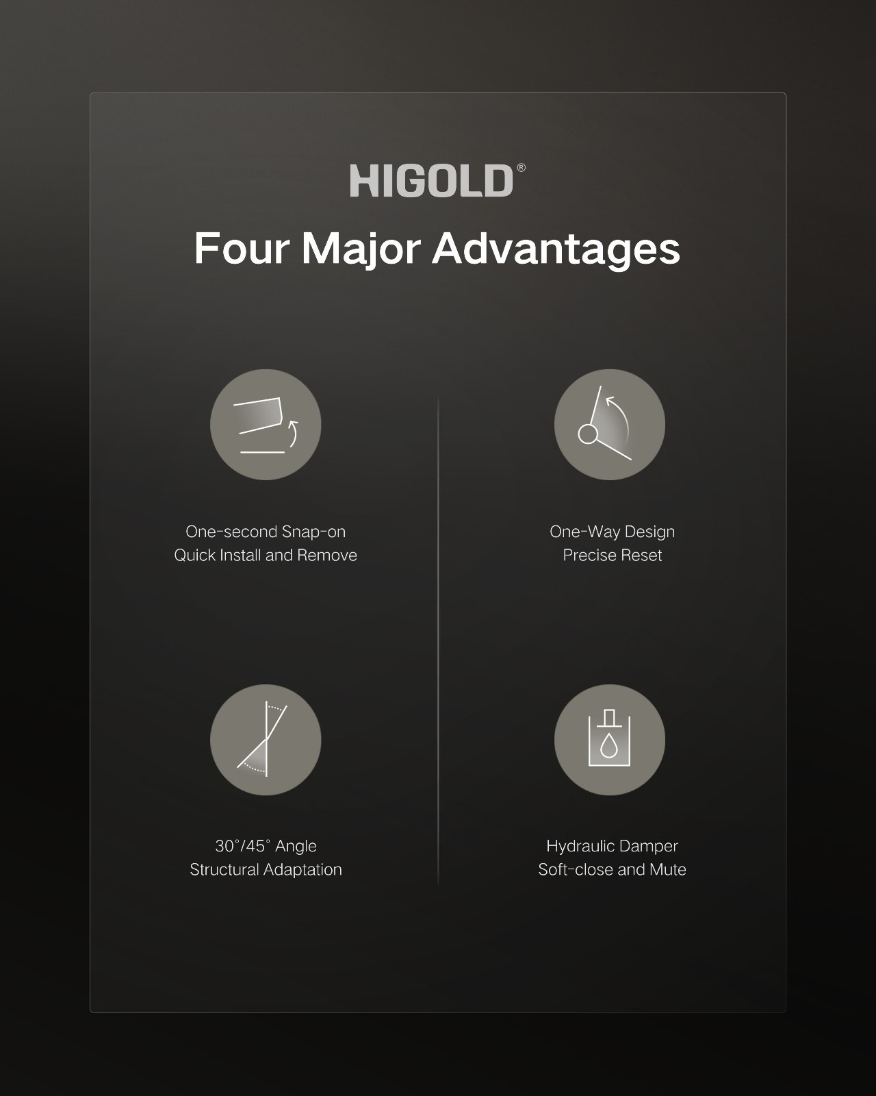 soft close concealed hinge