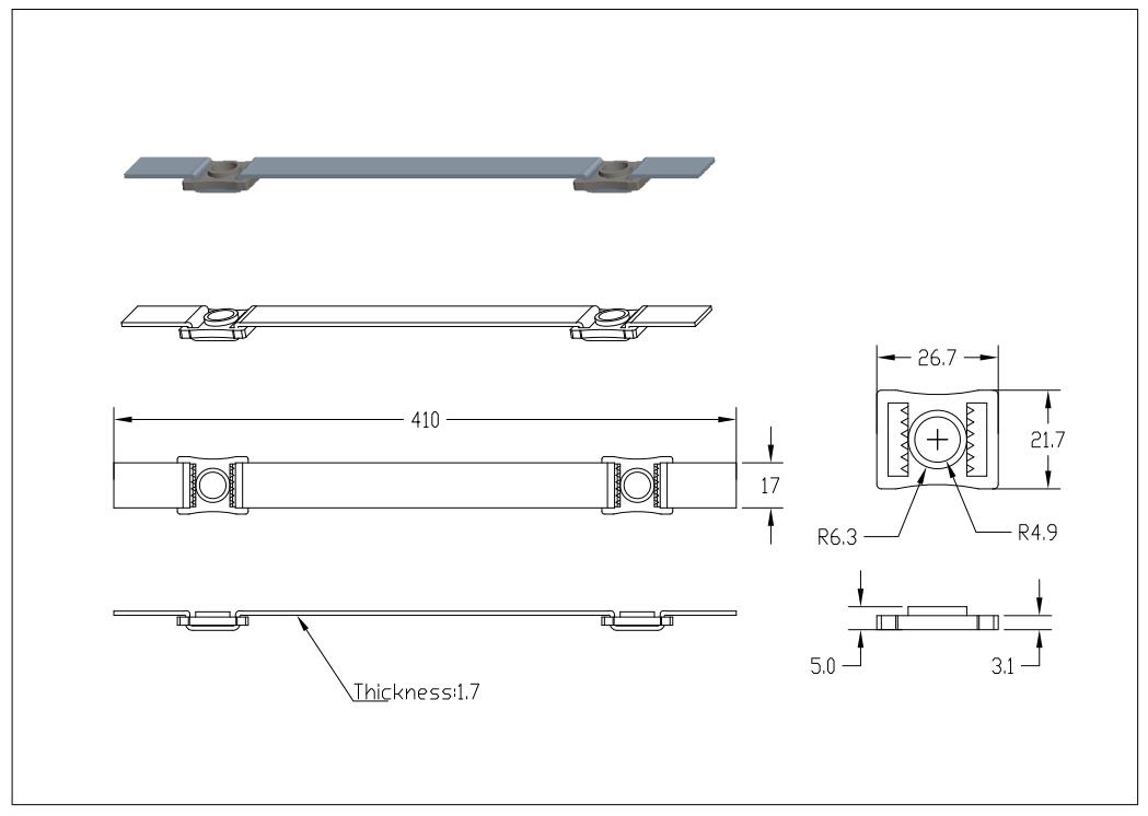 Hockey helemet strap