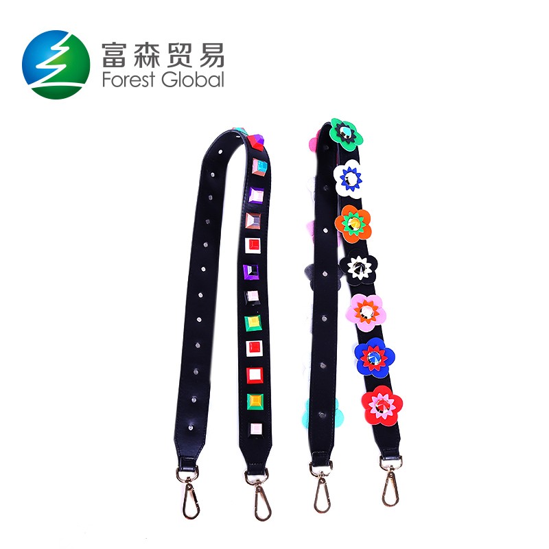 Intercambiable desmontable desmontable Tressage Cuir hombro adornado correa de bolso en varios estilos en varios colores