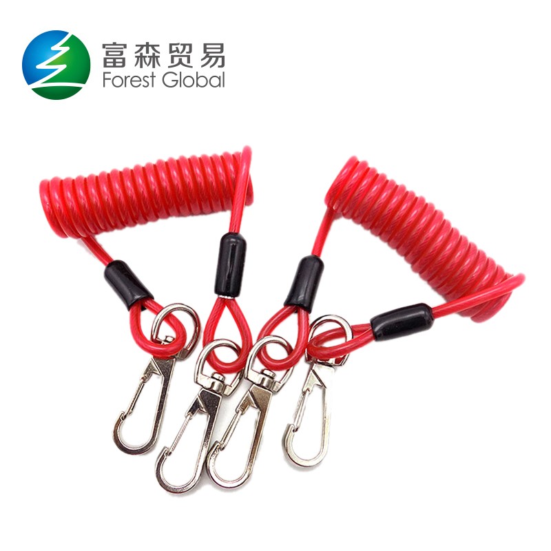 Spring Coiled Cable Tool Safety Lanyard Strap For Multi-tools