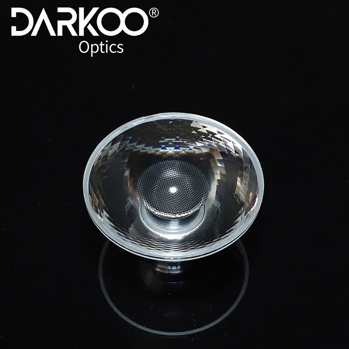 Lentilles de lumière acryliques à lentille de Downlight Cob 75 mm