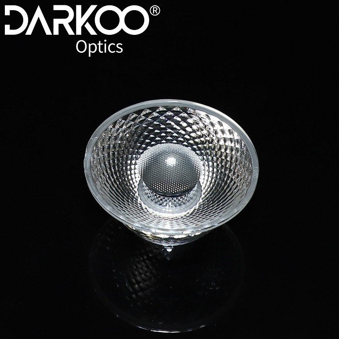 Lentilles de lumière acryliques à lentille de Downlight Cob 75 mm