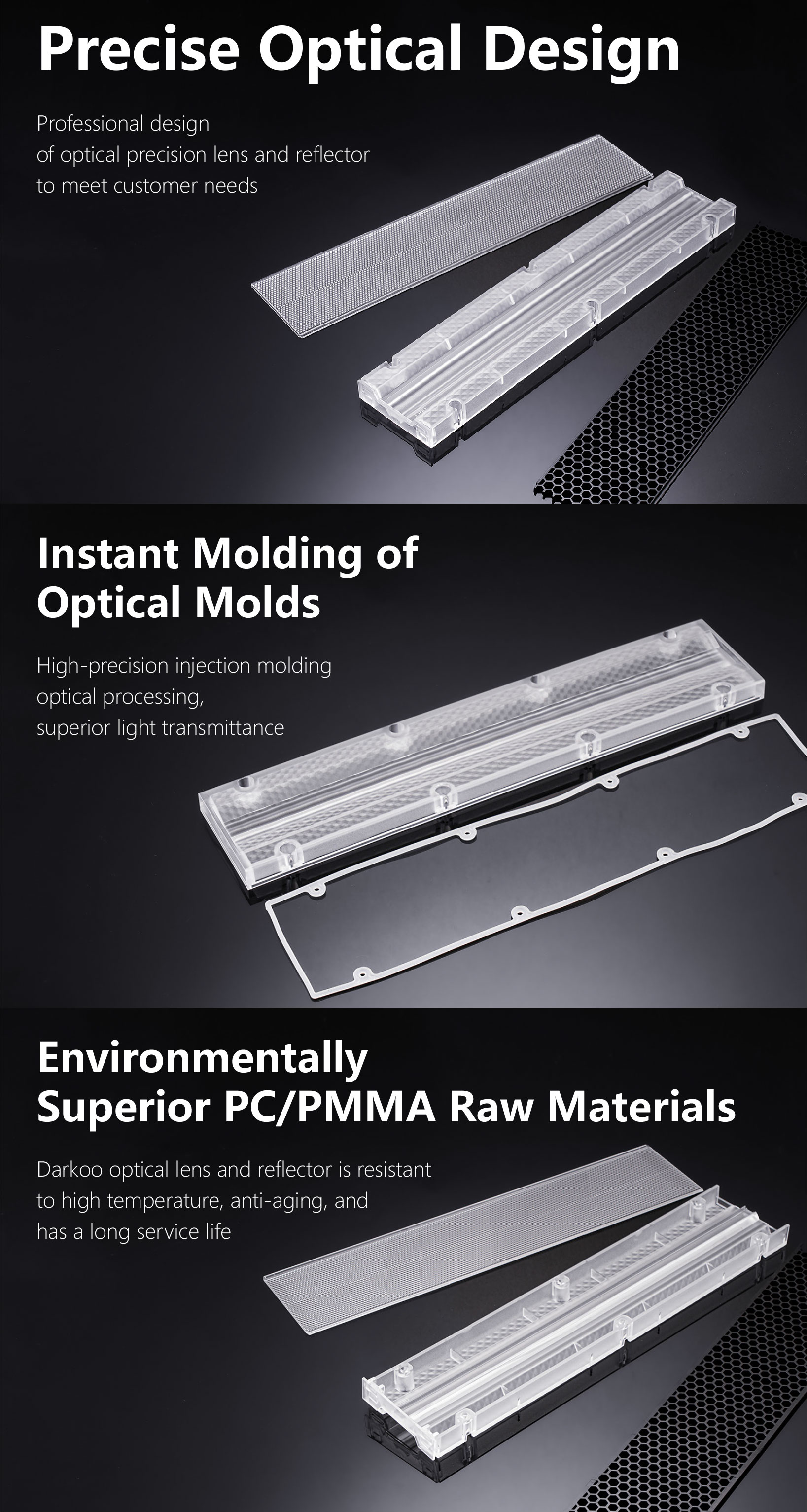 linear optic lenses