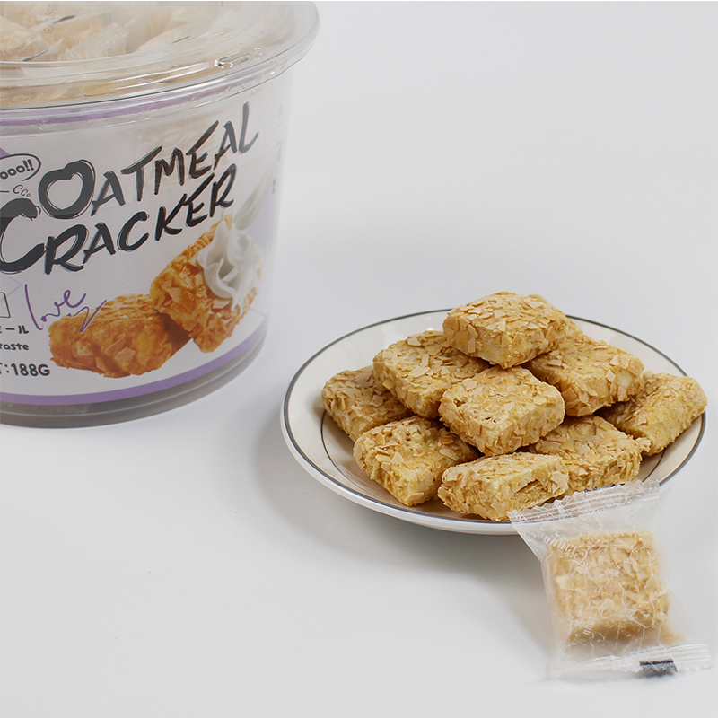 188g Milk oatmeal cracker in jars