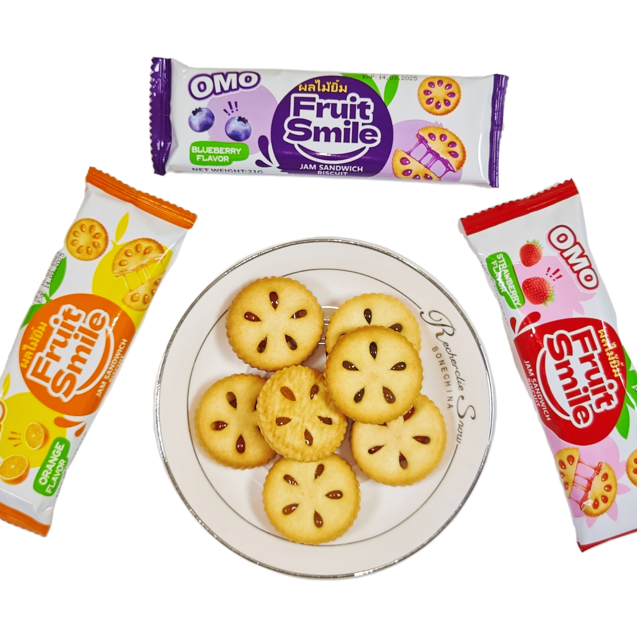 21g jam filling sandwich biscuit