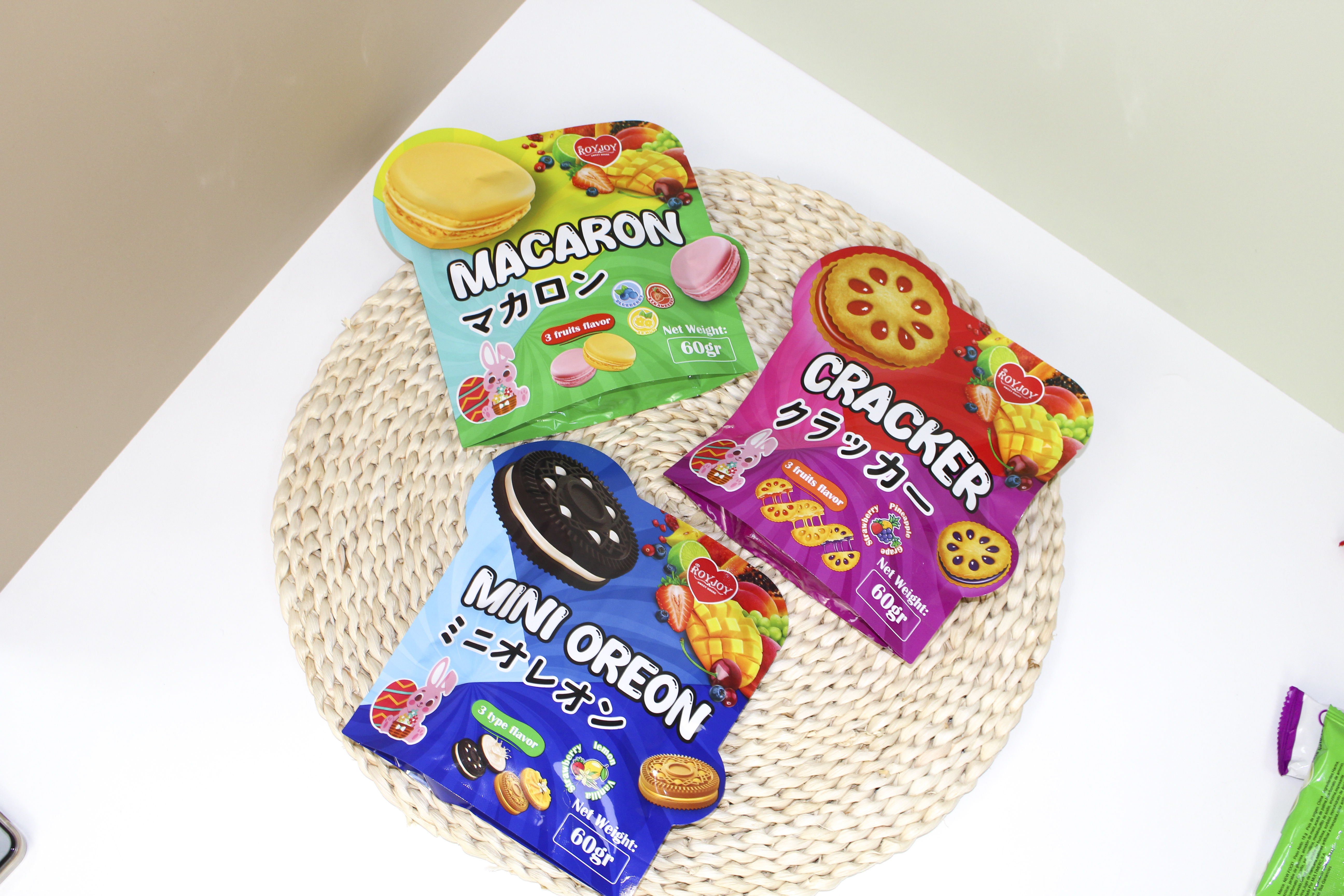 50g(12pcs) jam sandwich biscuit