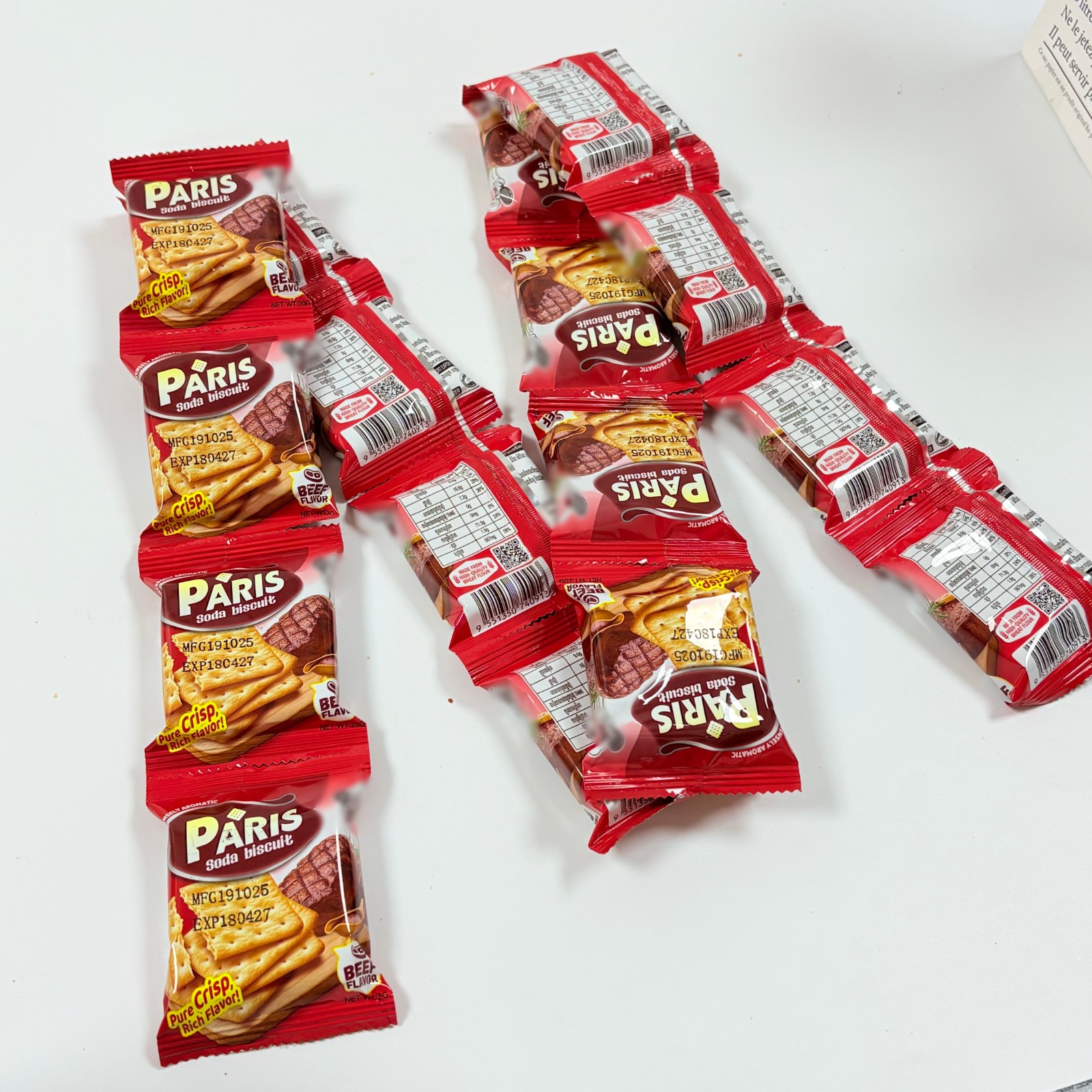 20g Pack of soda crackers 20g Pack of soda crackers