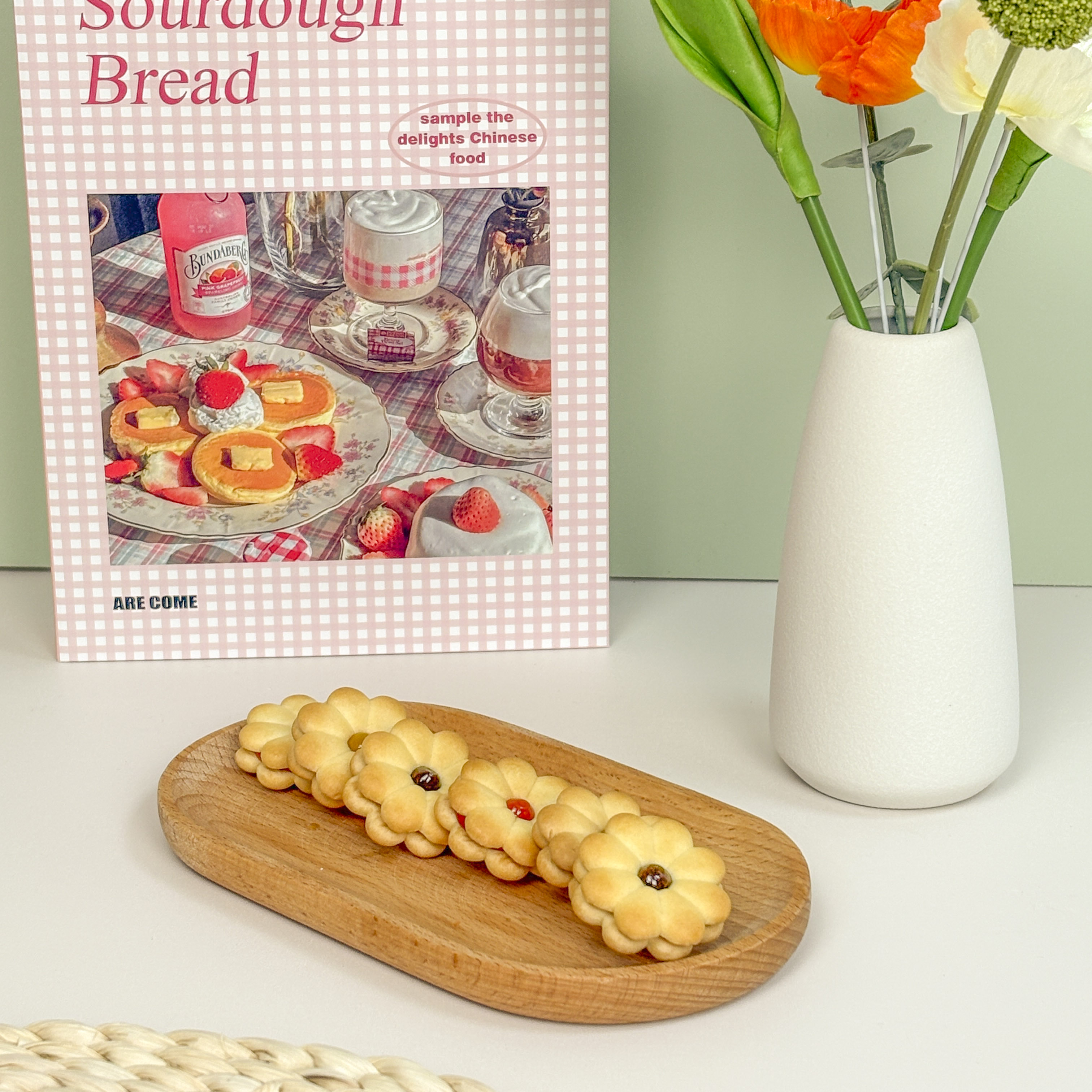 Blossom into the New Year with a Sweet Innovation: Introducing Our Flower-Shaped Jam Sandwich Biscuits