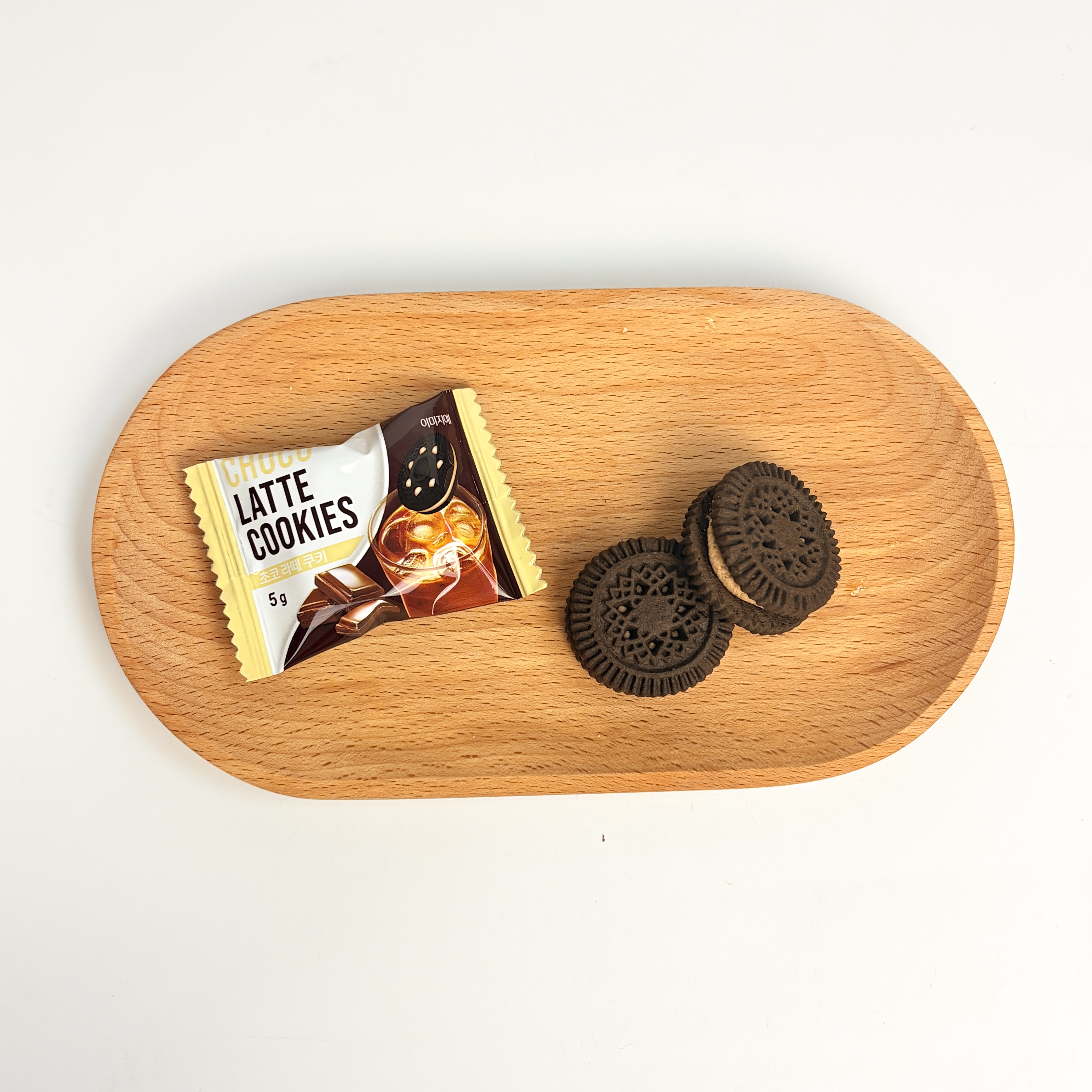 300g Coffee-Flavored Filled Cookies Chocolate Coconut Latte