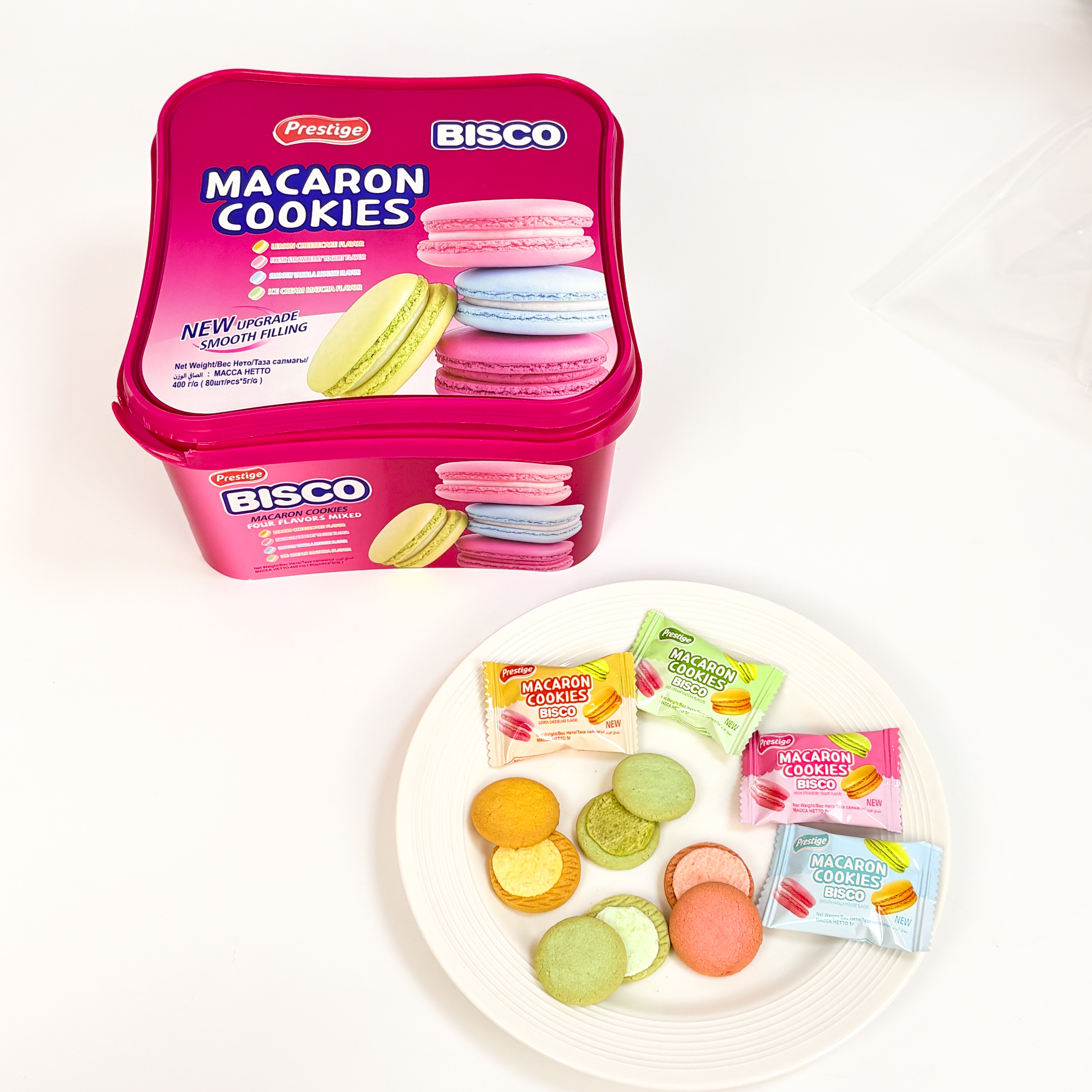 400g Macaron Sandwich Cookie Glue Jar