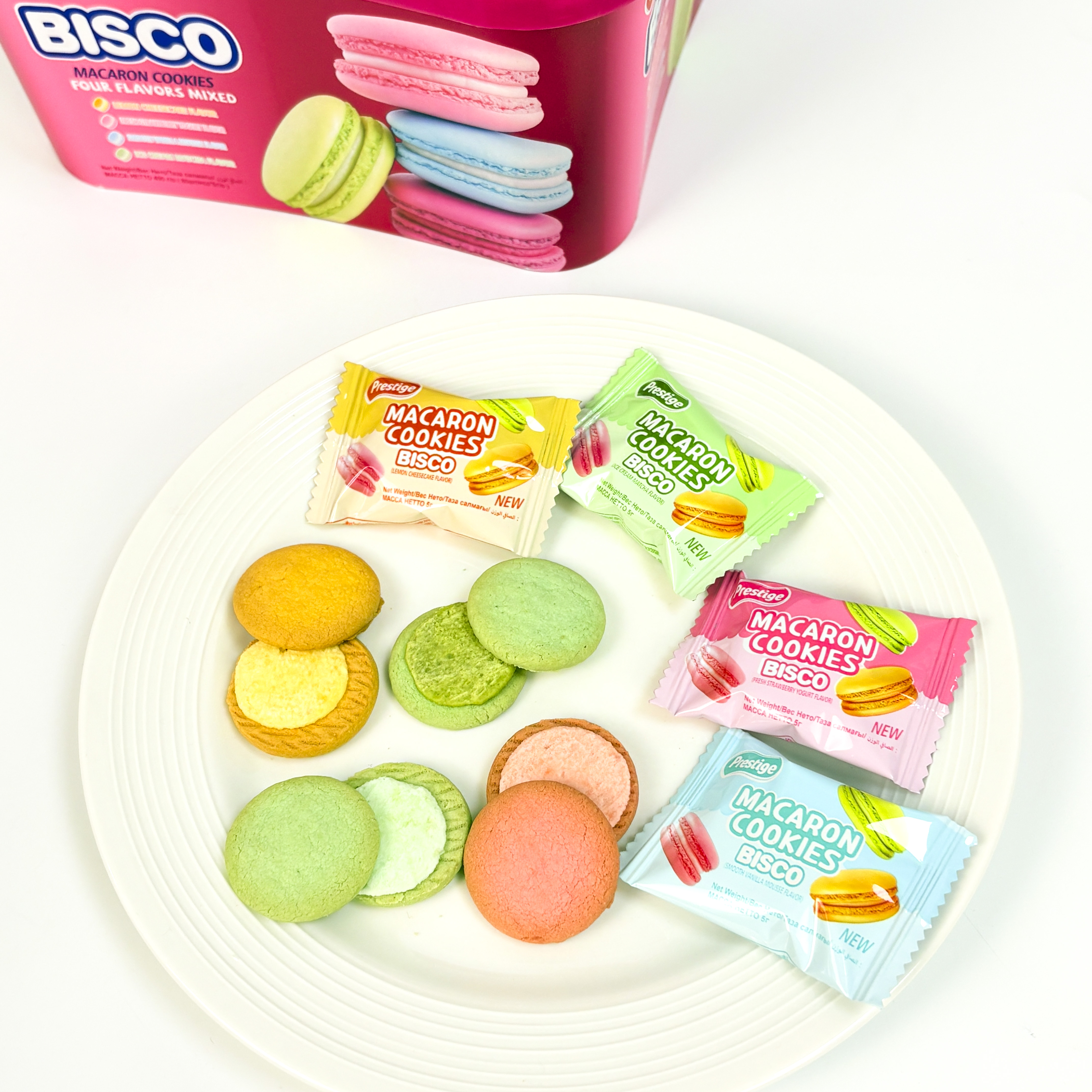 400g Macaron Sandwich Cookie Glue Jar