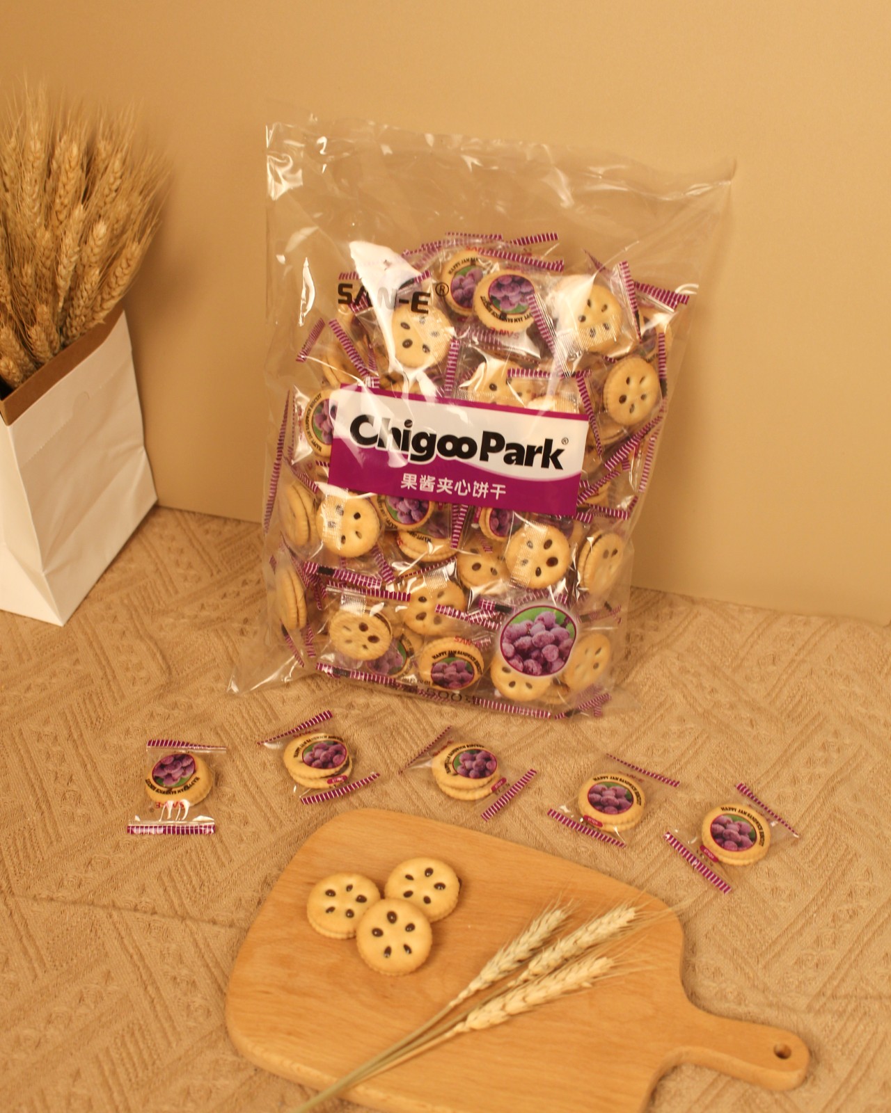 500g jam sandwich biscuit