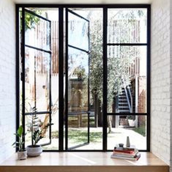 Nordic Style White Color Heat Insulation Casement Glass Windows